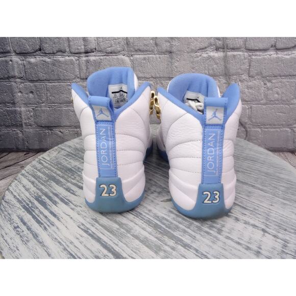 Air Jordan 12 Retro GG White/Metallic Gold-University BL Youth 5y Used OG Box main image 8